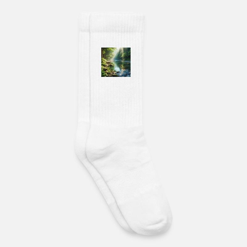 Quiet Skogsbäck - Kids Tennis Socks - white