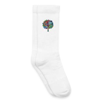 Color Magic Tree - Kids Tennis Socks - white - Right