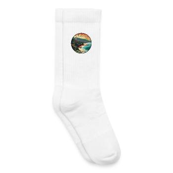 Erkunde das tropische Paradies Sayulita Mexiko - Kinder Tennissocken - Weiß - Rechts