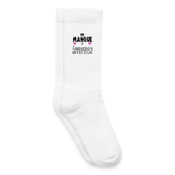 En Manque d'Affection - Chaussettes de tennis bio enfant - blanc - Droite
