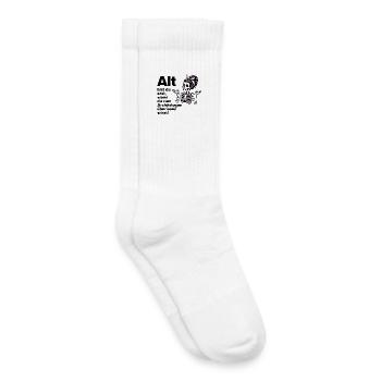 ALT BIST DU ERST, ARCHÄOLOGE. RENTNER. LUSTIG SPAß - Kinder Tennissocken - Weiß - Rechts