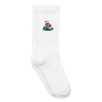 Cooking Dog Chef Cartoon - Kids Tennis Socks - white - Right