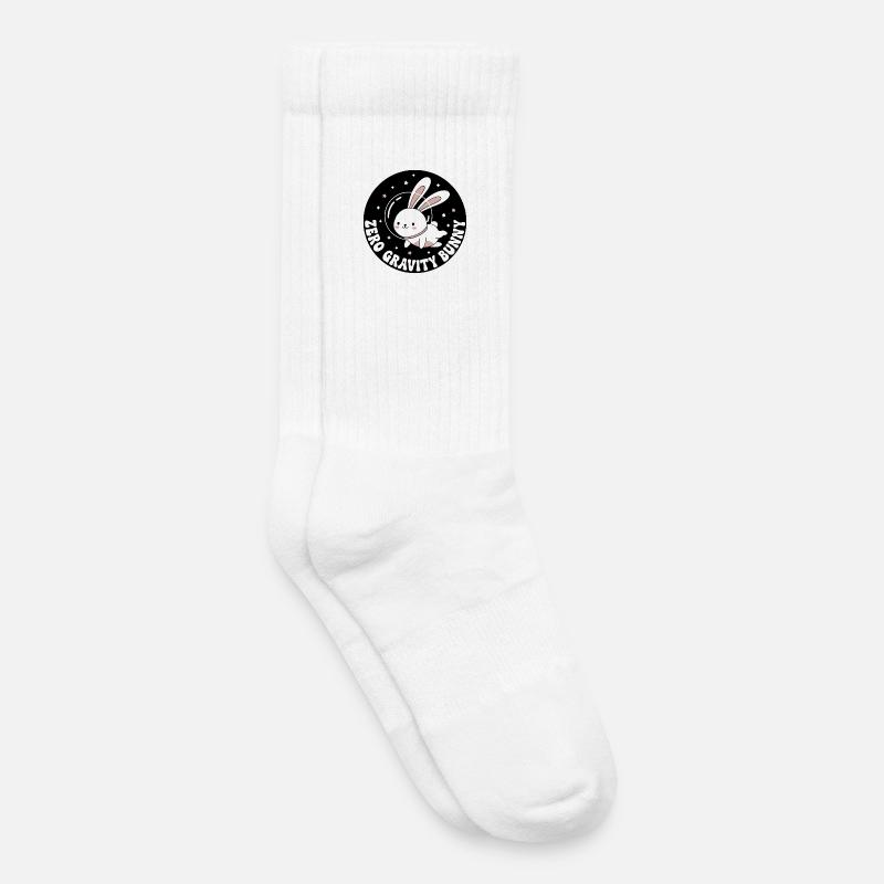 Zero Gravity Bunny - Kids Tennis Socks - white