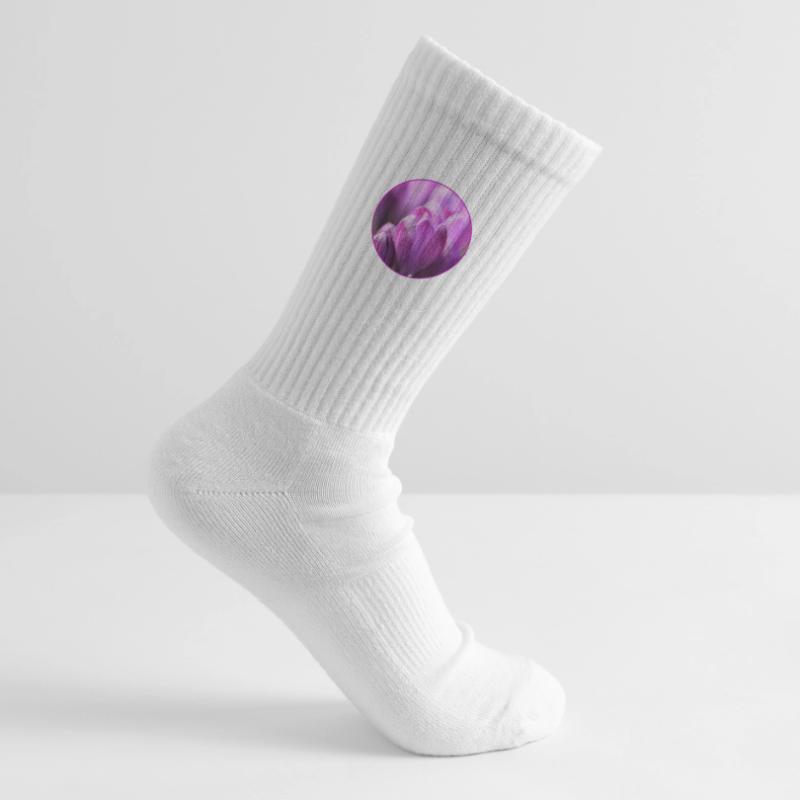 Crocus Crocus Fleurs violettes Crocus Bourgeon de crocus Chaussettes de tennis bio enfant
