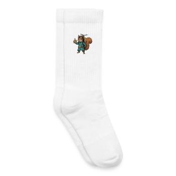 Écureuil Steampunk Aviateur Jetpack Boussole - Chaussettes de tennis bio enfant - blanc - Droite