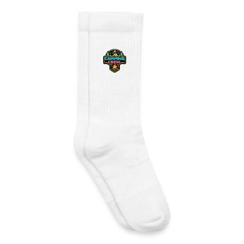 Camping Crew Neon Badge - Kids Tennis Socks - white - Right