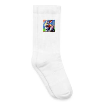 rabbit - Kids Tennis Socks - white - Right