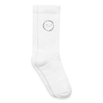 Brautblumenkranz "Braut" - Kinder Tennissocken - Weiß - Rechts