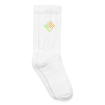 Je peux me tromper mais j’en doute. Drôle. Sarcastique. - Chaussettes de tennis bio enfant - blanc - Droite