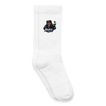 Bär Eishockey Team Maskottchen - Kinder Tennissocken - Weiß - Rechts
