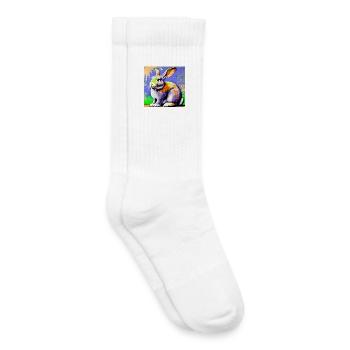 rabbit - Kids Tennis Socks - white - Right