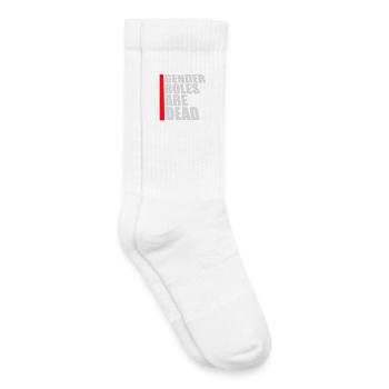 Gender Roles Are Dead Statement Freiheit Spruch - Kinder Tennissocken - Weiß - Rechts