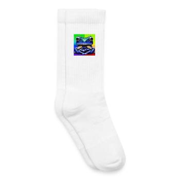 Frosch - Kinder Tennissocken - Weiß - Rechts