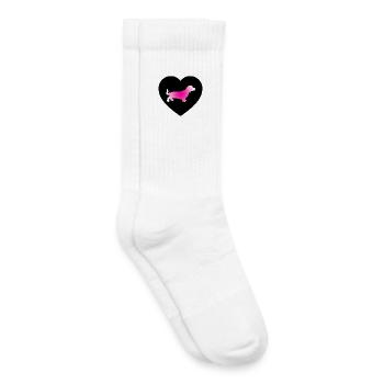 Dachshund - Kids Tennis Socks - white - Right
