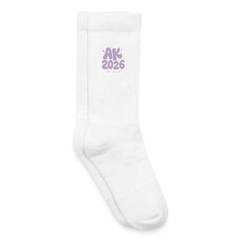 Abschlussklasse 2026 -  Legenden Bleiben - Kinder Tennissocken - Weiß - Rechts
