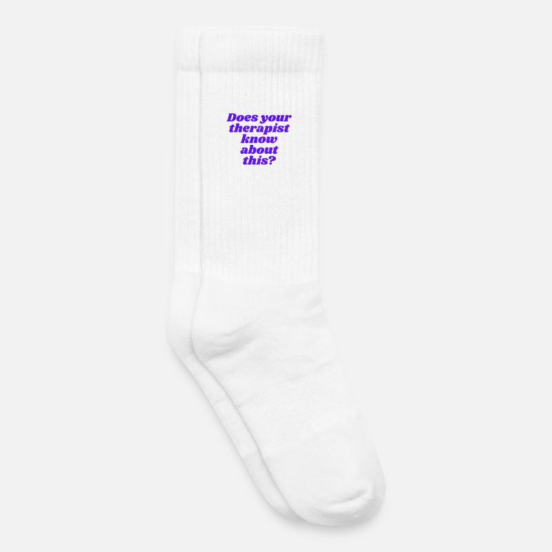Does your therapist know about this? - Kinder Tennissocken - Weiß