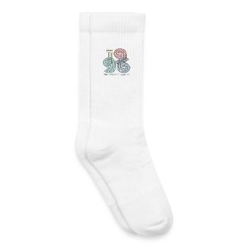 Millésime 1996 - Chaussettes de tennis bio enfant - blanc - Droite