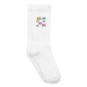 Elefanten - Kinder Tennissocken - Weiß - Rechts
