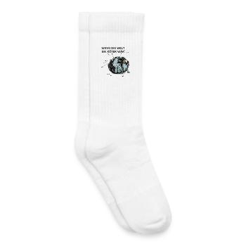 Weltköter - Kinder Tennissocken - Weiß - Rechts