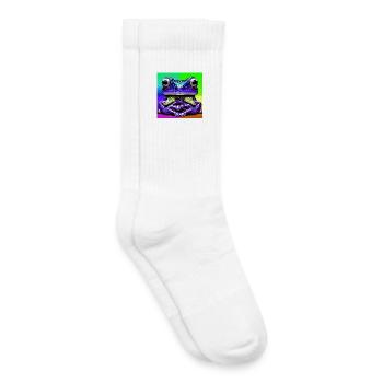 Frosch - Kinder Tennissocken - Weiß - Rechts