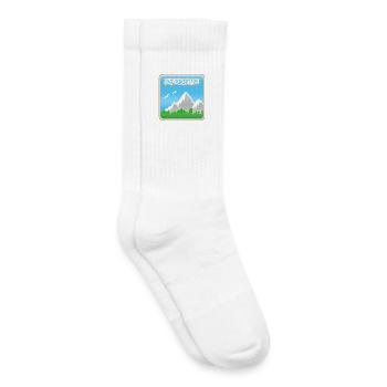 Dufourspitze als Berg - Kinder Tennissocken - Weiß - Rechts