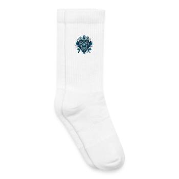 Tlaloc – Aztec Rain God - Kids Tennis Socks - white - Right