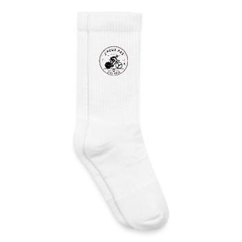 J’Peux Pas J’Ai Vélo Performance Edition - Chaussettes de tennis bio enfant - blanc - Droite
