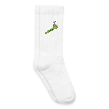 Caterpillar - Kids Tennis Socks - white - Right
