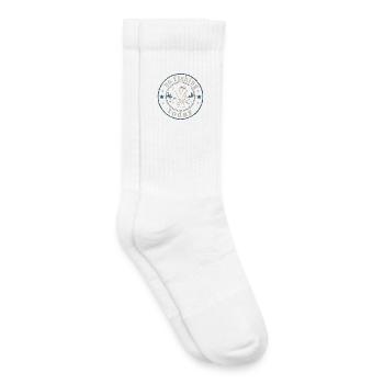 No Fishing Today | Humour Pêcheur Distrait - Chaussettes de tennis bio enfant - blanc - Droite