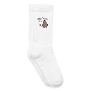 Zieh nicht so! Lustiges Faultier mit Schnecke - Kinder Tennissocken - Weiß - Rechts
