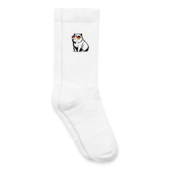 Supporter de Capybara Allemagne - Chaussettes de tennis bio enfant - blanc - Droite