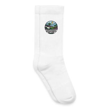Lüneburger Heide Heidemodus Aktiviert  - Kinder Tennissocken - Weiß - Rechts