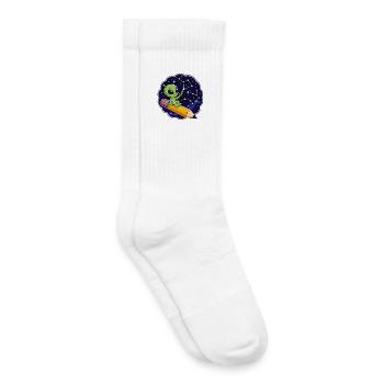 Ami Étoile au crayon - Chaussettes de tennis bio enfant - blanc - Droite