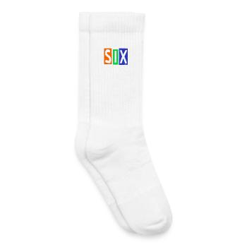 SIX Seven Street Typography - Kids Tennis Socks - white - Right