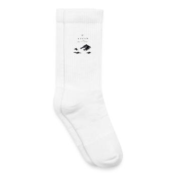 Berge Luxus Natur Minimalismus Signature Eleganz - Kinder Tennissocken - Weiß - Rechts