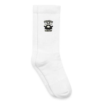 Panda Yogi – Inspire Peace - Chaussettes de tennis bio enfant - blanc - Droite