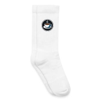 Kaffeezauber Becher Illustration - Kinder Tennissocken - Weiß - Rechts