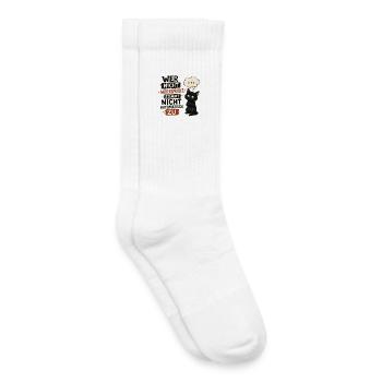 Wer nicht widerspricht stimmt nicht automatisch zu - Kinder Tennissocken - Weiß - Rechts