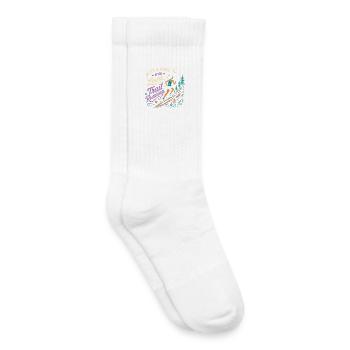 Just a Girl Who Loves Trail Running - Kids Tennis Socks - white - Right