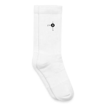 Réseau Bitcoin - Chaussettes de tennis bio enfant - blanc - Droite