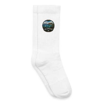 Galapagos Schildkröte Sommerurlaub Vulkaninsel - Kinder Tennissocken - Weiß - Rechts