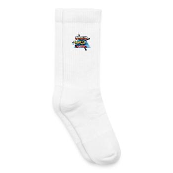Emblème de l’équipe de sauvetage en hélicoptère - Chaussettes de tennis bio enfant - blanc - Droite