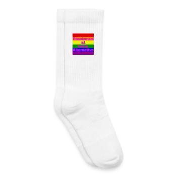 RASSISMUS IST KEINE ALTERNATIVE NIE WIEDER, NO NZS - Kinder Tennissocken - Weiß - Rechts