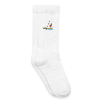 Drôle de navigation au chili - Chaussettes de tennis bio enfant - blanc - Droite