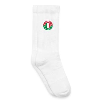 Marano di Napoli Round Emblem - Kids Tennis Socks - white - Right