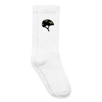 Bicycle Helmet Profile Icon - Kids Tennis Socks - white - Right