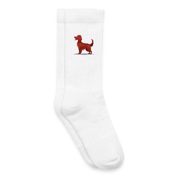 Irish Red Setter (comic) - Kids Tennis Socks - white - Right