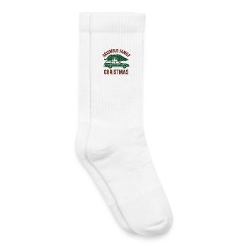 Vintage Familienweihnacht Auto - Kinder Tennissocken - Weiß - Rechts