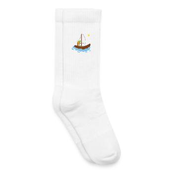 Cute carrot sailing - Kids Tennis Socks - white - Right