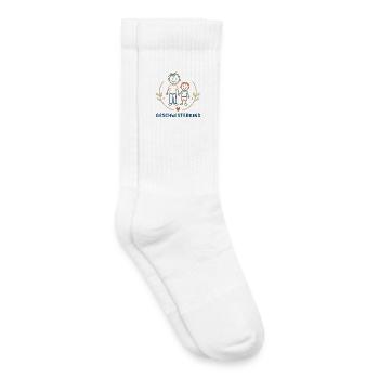 Geschwisterkind Brüder Illustration - Kinder Tennissocken - Weiß - Rechts